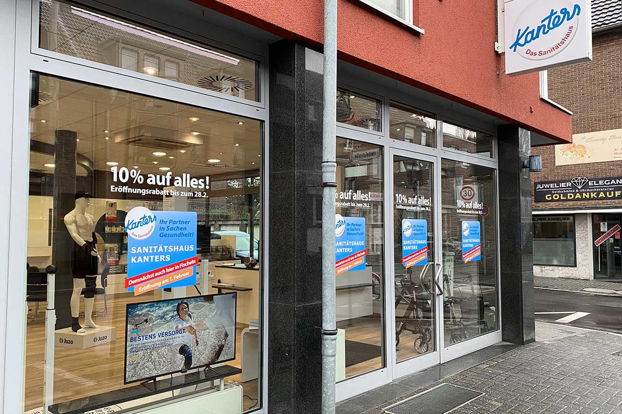 Sanitätshaus Kanters Kölner Straße Fischeln Außenansicht